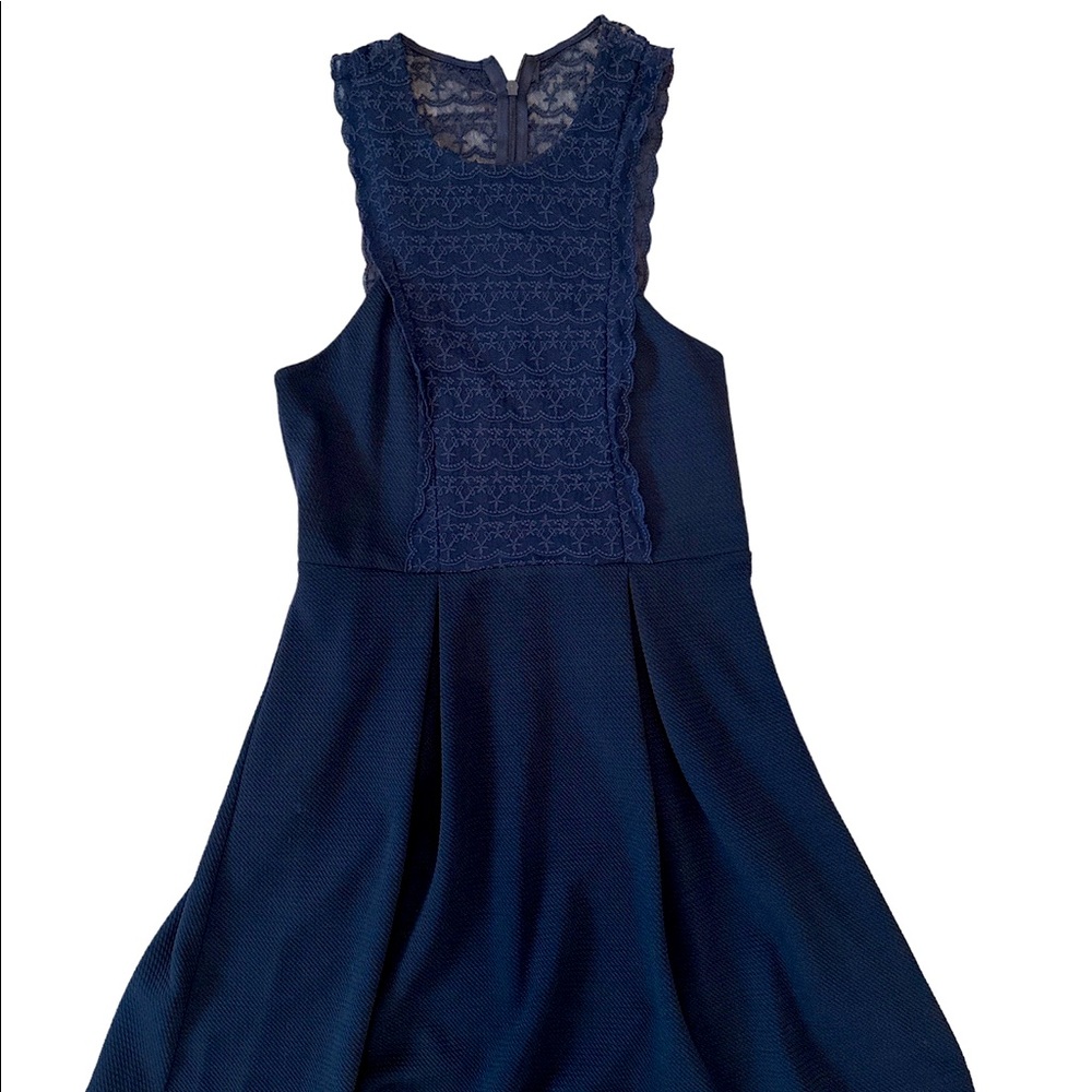 Blue small mini dress -Formal